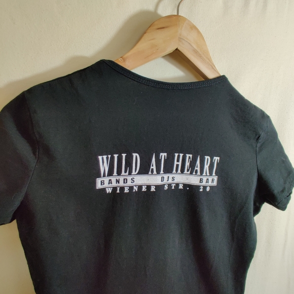 SONAR Black Multicolored Short Sleeve Graphic Print "Wild At Heart" Berlin Tee M - Picture 8 of 11